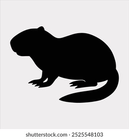 The Beaver vector art illustration