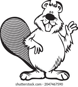 Beavers Mascot For Logo And Tshirts