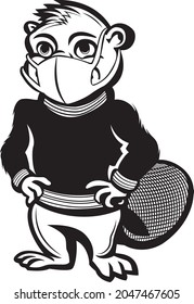 Beavers Mascot For Logo And Tshirts