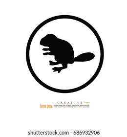 beaver.vector illustration.