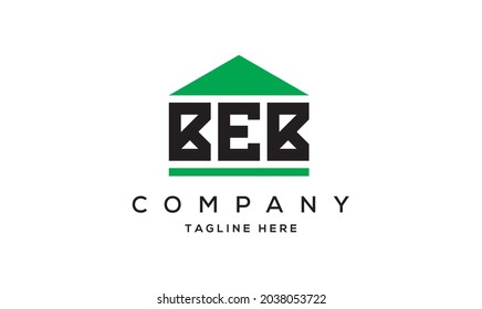 BEB creative three letter real estate logo vector 