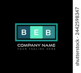 BEB letter logo abstract design. BEB unique design. BEB.
