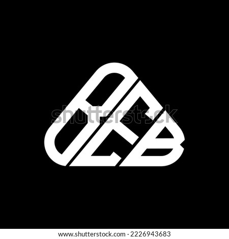 BEB letter logo creative design with vector graphic, BEB simple and modern logo in round triangle shape. Foto stock © 