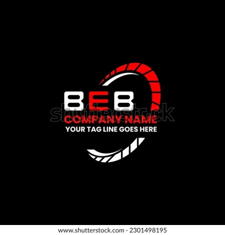 BEB letter logo creative design with vector graphic, BEB simple and modern logo. BEB luxurious alphabet design   Foto stock © 
