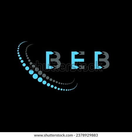 BEB letter logo creative design. BEB unique design.
