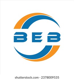 BEB letter logo design on a white background or Monogram logo design for entrepreneur and business.