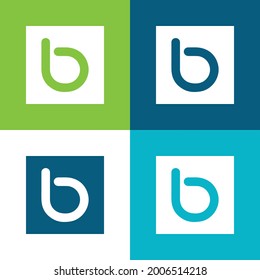 Bebo Flat four color minimal icon set