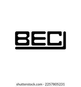 BEC letter logo creative design with vector graphic, BEC simple and modern logo.
