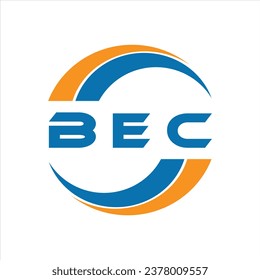 BEC letter logo design on a white background or Monogram logo design for entrepreneur and business.