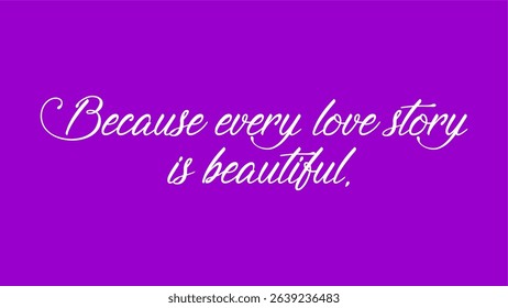 Because every love story_text style vector