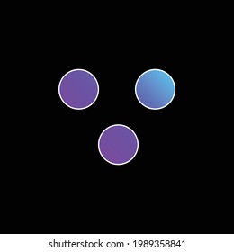 Because Mathematical Symbol blue gradient vector icon