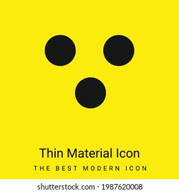 Because Mathematical Symbol minimal bright yellow material icon