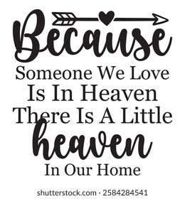 
Because Someone We Love Is In Heaven There Is A Little Heaven In Our Home