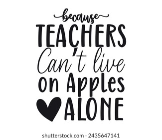 Because Teachers Cant live on Apples Alone