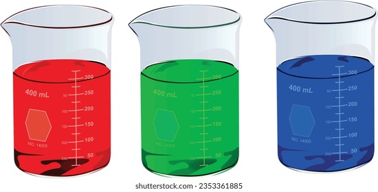 Becker science glass laboratory liquid