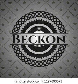 Beckon dark icon or emblem