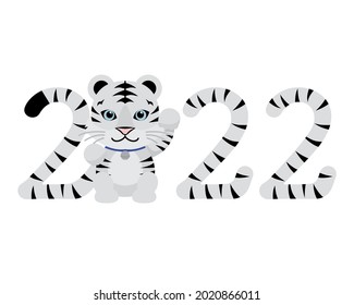 Beckoning cat pose white tiger and 2022 Characters