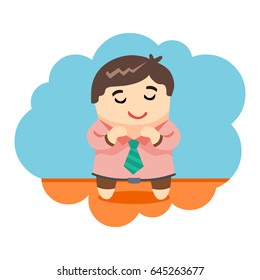 become a businessman .dream big illustration