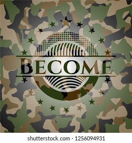 Become on camo pattern
