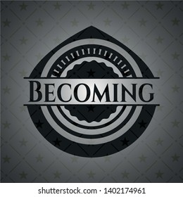 Becoming dark emblem. Retro. Vector Illustration. Detailed.