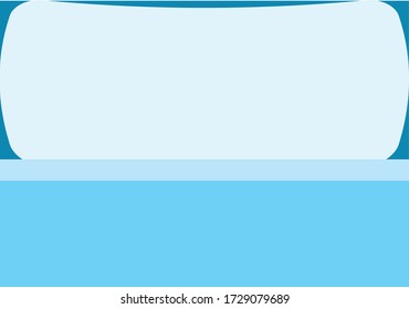 Bed background with pillow and blue blankets.