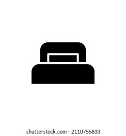 Bed, Bedroom Solid Icon Design Concept For Web And UI, Simple Icon For Your Project.