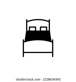 Bed, Bedroom Solid Line Icon Vector Illustration Logo Template. Suitable For Many Purposes.