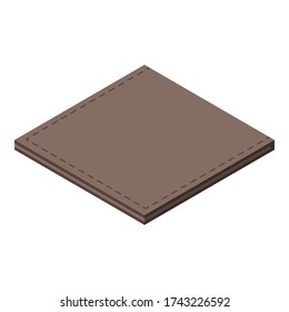 Bed blanket icon. Isometric of bed blanket vector icon for web design isolated on white background