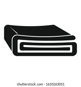 Bed blanket icon. Simple illustration of bed blanket vector icon for web design isolated on white background