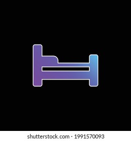 Bed blue gradient vector icon