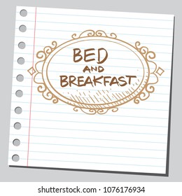 Bed and breakfast banner