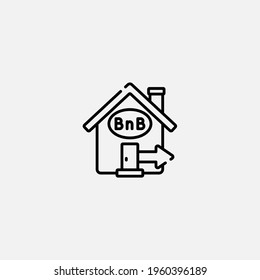 Bed and breakfast icon sign vector,Symbol, logo illustration for web and mobile