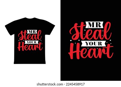 Cupid’s Bed Breakfast T-shirt Design, Valentine day T-shirt design Template