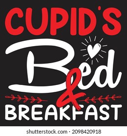Cupid’s Bed And Breakfast T-Shirt Design, You Can Download The Vector Files.
