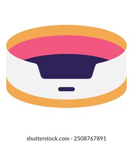 Bed cats equipment icon illustration