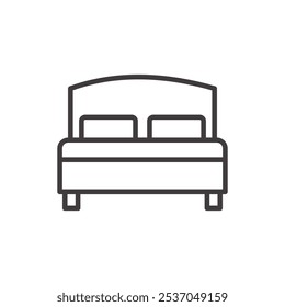 Icono de trazo de BED CHOICES en negro