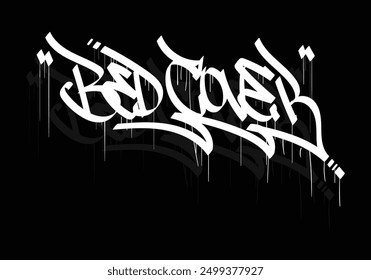 BED COVER graffiti tag style design