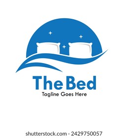 El diseño de cama logo plantilla ilustración
