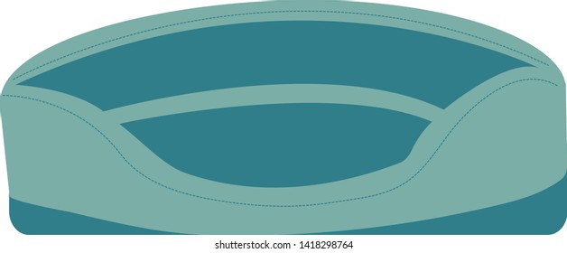 Bed for dog isolated vector illustration