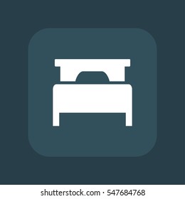 bed, front icon illustration, can be used for web and design