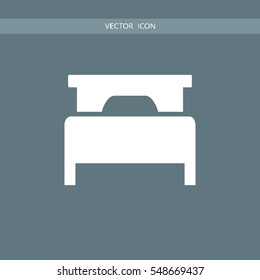 bed, front icon illustration, can be used for web and design