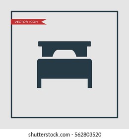 bed, front icon illustration, can be used for web and design.