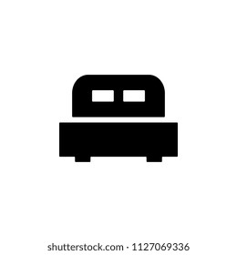 bed glyph icon. Element of furniture icon for mobile concept and web apps. This bed glyph icon can be used for web and mobile. Premium icon on white background
