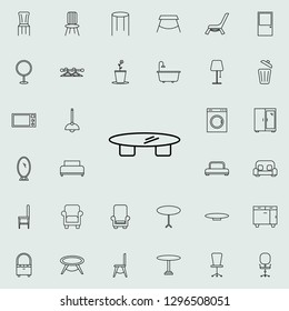 bed glyph icon. Furniture icons universal set for web and mobile