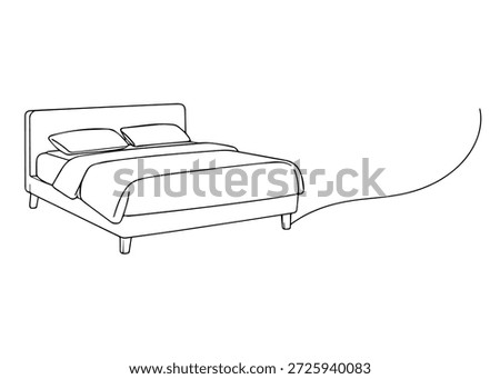 bed hand draw line icon vector
Vector hand draw line icon on a transparent background