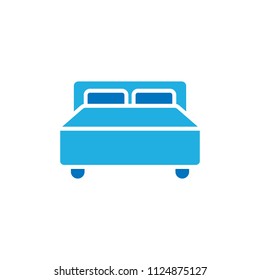 Bed Hotel Logo Icon Design