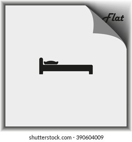 The bed icon. 