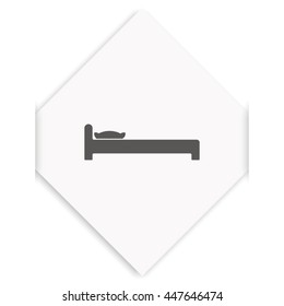 The bed icon. 