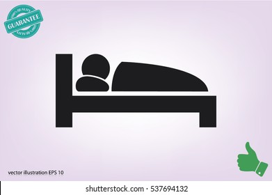 bed icon.
