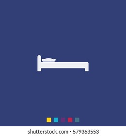 The bed icon. 